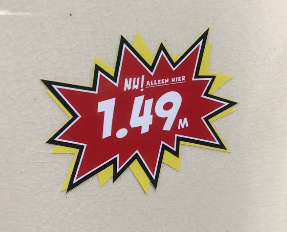 1.49 m. Sticker